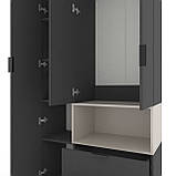 Шафа Home A002R 1000х420х2300 ЛДСП Антрацит - Кашемір, фото 5