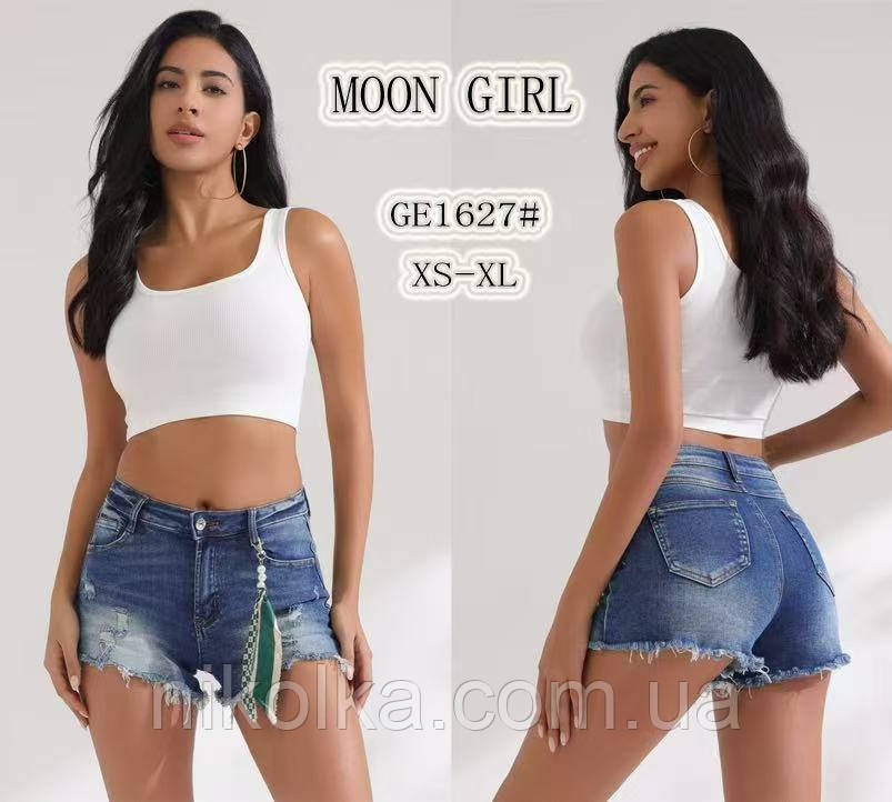 Шорти джинсові жіночі оптом, XS-XL рр., арт. Si-GE1627, фото 1