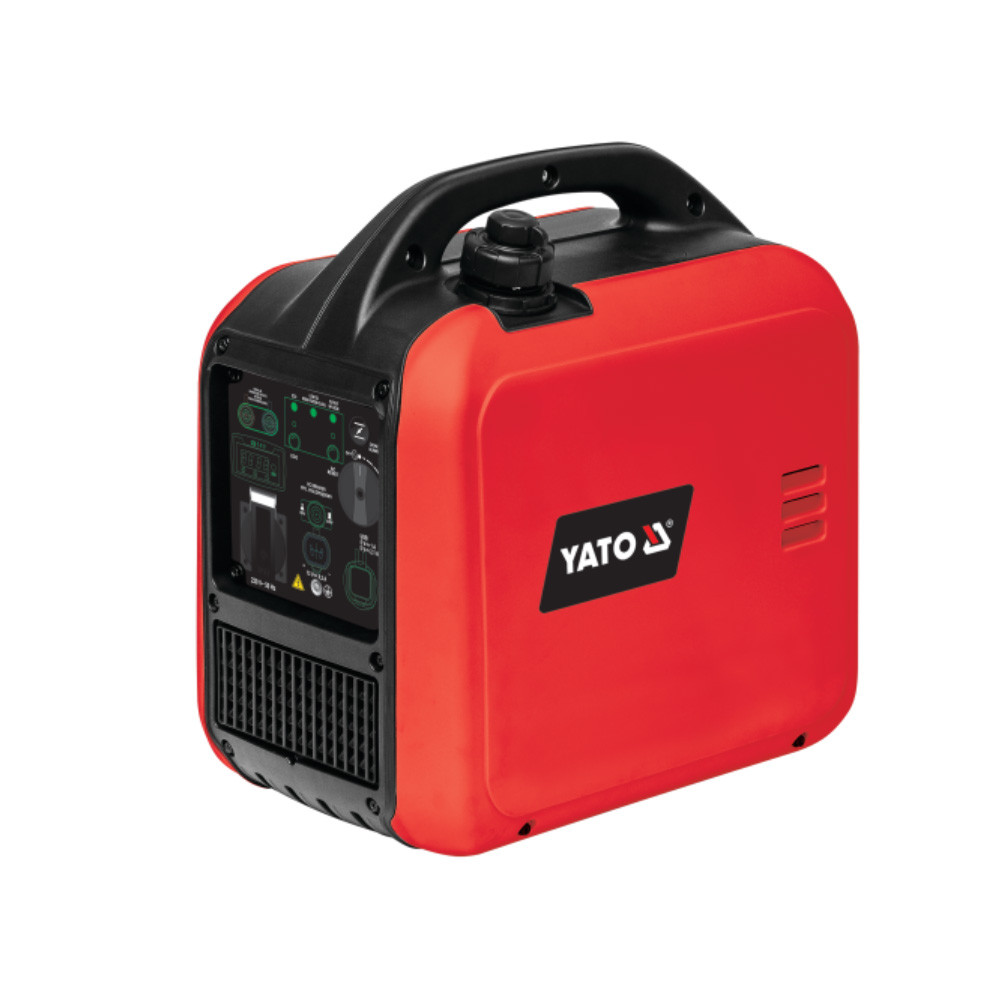 Генератор струму бензиновий інверторний (1,9 кВт) 230 В (AC) і 12 В 8,3 А (DC) бак 4 л Yato YT-854837, фото 1