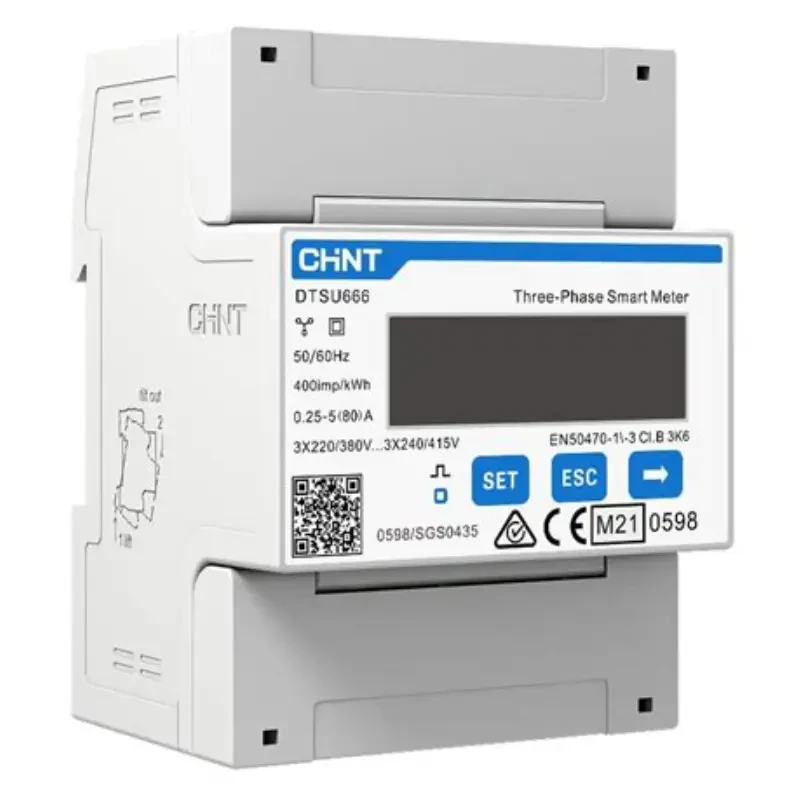Лічильник електроенергії CHINT DTSU666 3-фазний 80A