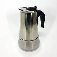 Кавоварка для плити UNIQUE UN-1903, Топ гейзерних кавоварок, Гейзер 4 чашок, Кавоварка VS-955 для дому