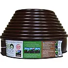 Садова бордюрна стрічка Екобордюр Стандарт коричнева 10 м