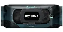 Чорні вологі серветки Naturelle Black (120шт.) Maxi Pack