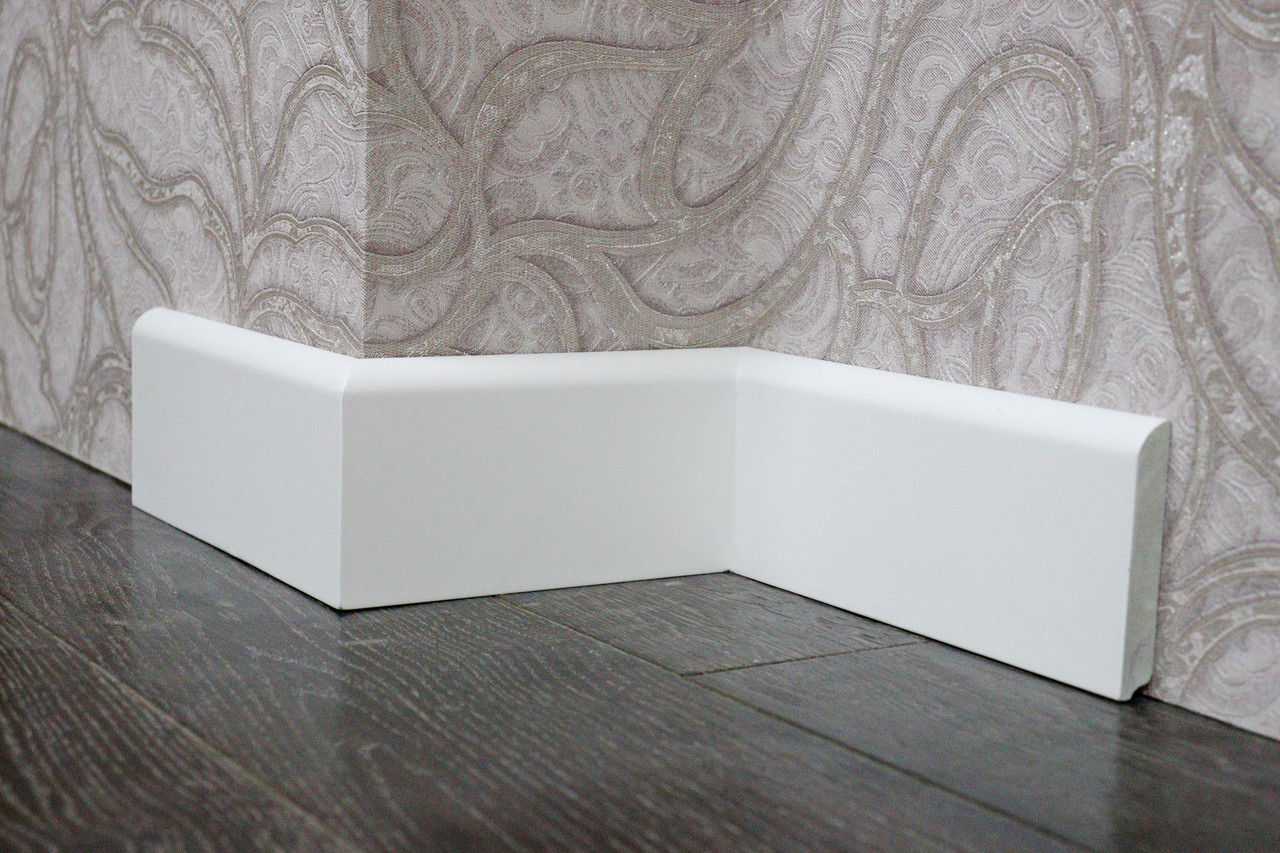 Плінтус МДФ фарбованний ПФ-13 товщиною 10мм.12мм.16мм.19мм. висотою 80 мм, фото 1