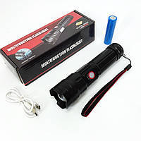 Ліхтарик кишеньковий світлодіодний Police BL-6525-GT100 з ремінцем та XH-279 функцією зуму