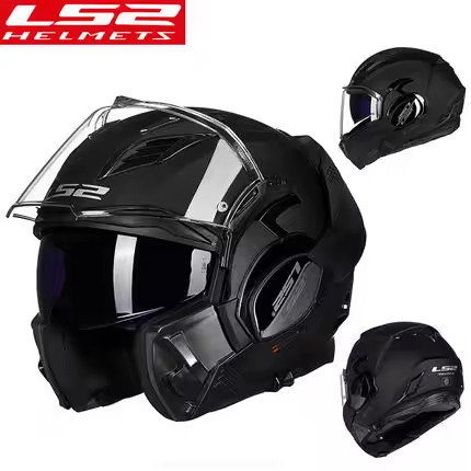Шолом трансформер LS2 FF900 helmet valiant2 (M-L) чорний мат