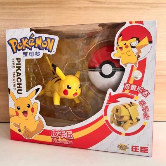 Покебол Покемон Pikachu Electric куля з фігуркою-трансформером Пікачу Pokemon GO, фото 1