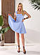 Жіноча стильна легка літня повсякденна коктейльна коротка сукня міні ошатний сарафан костюмка, фото 2