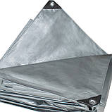 Тент 160 г/м2 4 х 5 м поліпропіленовий "PLANDEKA" від сонця та вітру, фото 3