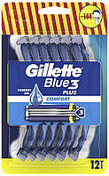 Станок Gillette Blue 3 Comfort (12) одноразовый