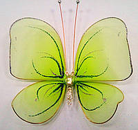 Декоративная Бабочка для штор зеленая