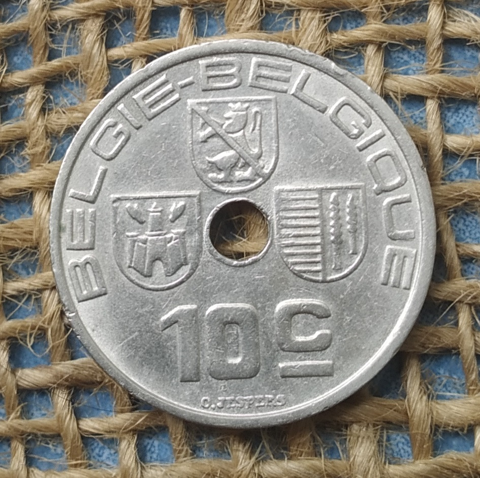 10 сантимiв 1939 року. Бельгiя