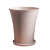 Горщик для квітів керамічний Дзвіночок 10 л тауп Rezon P133