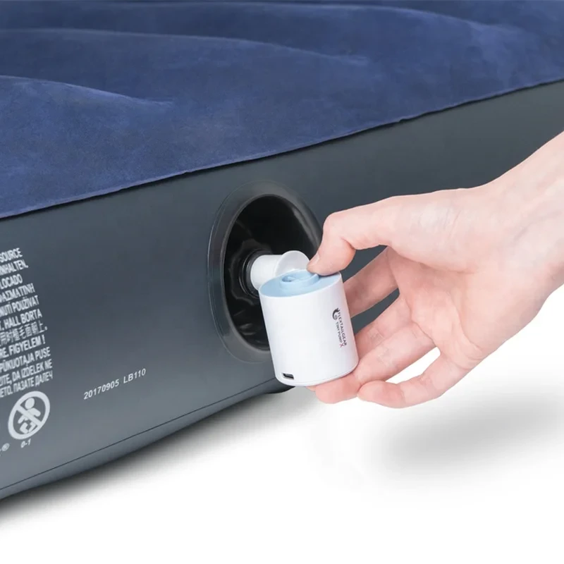 Насос електричний портативний для надувних виробів кемпінгу 3в1 Tiny Pump X Акумуляторний повітряний насос, фото 1