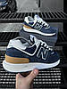 Чоловічі кросівки New Balance 574 Legacy Blue сині Нью Беланс замша текстиль весна літо, фото 7