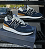 Чоловічі кросівки New Balance 574 Legacy Blue сині Нью Беланс замша текстиль весна літо, фото 3