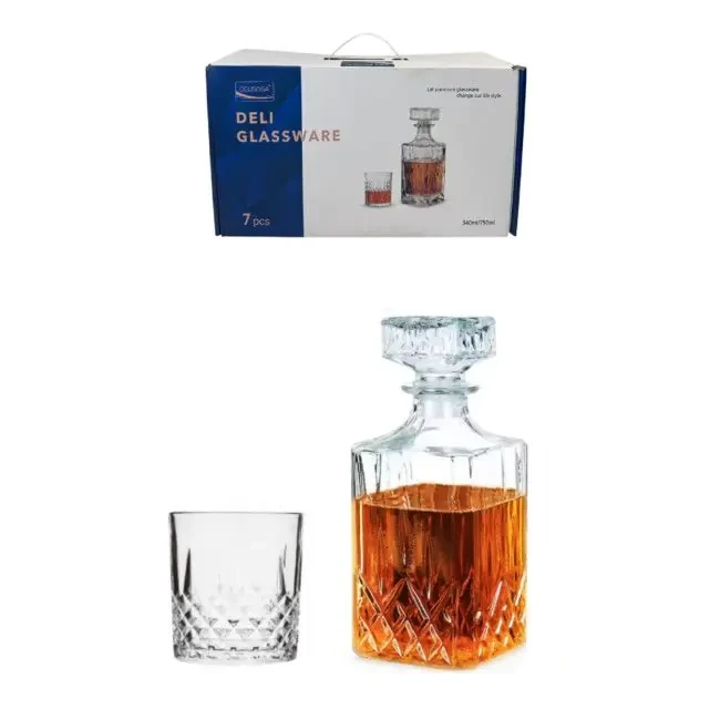 Графін зі склянками для віскі Рочестер Helios 6251 7пр, фото 1
