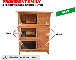 Триповерховий кролятник HECHT EMILY