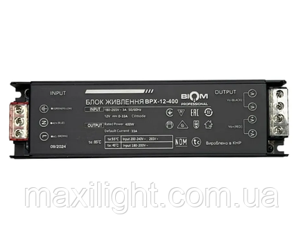 Блок живлення BIOM Professional DC12 400W BPX-12-400 33А, фото 2
