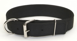 Подвійний нашийник для собак, нейлон, Coastal MACHO DOG, 4,5 см * 65 см чорний