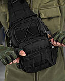 Сумка-слінг тактична SILVER KNIGHT 7л black ОИ4979, фото 3