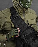 Сумка-слінг тактична SILVER KNIGHT 7л black ОИ4979, фото 7