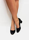 Туфлі чорні на підборах еко шкіра розмір 36 37 38, фото 8