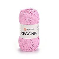 Yarnart BEGONIA (Бегонія) № 0319 рожевий (Бавовняна пряжа, нитки для в'язання)