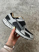 Чоловічі кросівки Nike Zoom Vomero 5 Grey Взуття Найк Зум Вомеро 5 сірі шкіра текстиль гума демісезон, фото 3