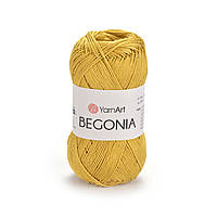Yarnart BEGONIA (Бегонія) № 4940 жовтий (Бавовняна пряжа, нитки для в'язання)