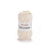 Yarnart BEGONIA (Бегонія) № 6194 світлий беж (Бавовняна пряжа, нитки для в'язання)