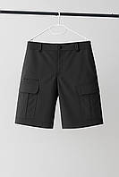 Шорти чоловічі карго з кишенями короткі бриджі коттонові Rane графіт