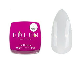 Полігель Edlen Poly gel No02, 15 мл (молочний)