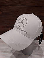 Стильна універсальна бейсболка на металевій регульованій застібці (Розмір 56-58), Біла