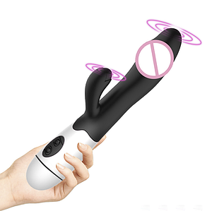 Вібратор силіконовий G-Spot C147B-CE 30 режимів, акумуляторний, чорний