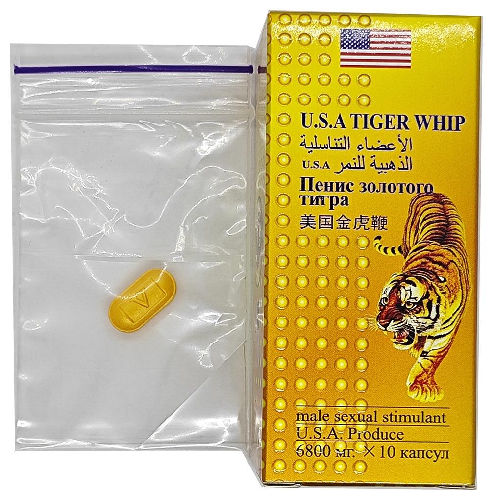 Ефективний препарат для підвищення потенції USA Tiger Whip 1 шт (Пробник), фото 1