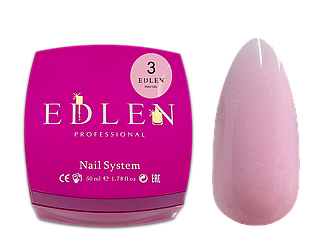 Полігель Edlen Poly gel No03, 50 мл (молочно-рожевий)