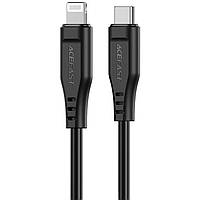 Кабель USB 2.0 USB-C to Lightning, 1,2 м, 3.0A, TPE C3-01 Black Acefast (6974316280804)