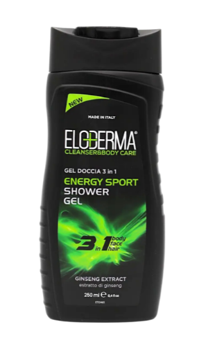 Гель для душу чоловічий Eloderma Energy Sport 3в1 250 мл 8059602247605