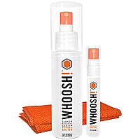 Комплект для чищення Whoosh! DUO 100мл спрей + 8мл компактний спрей з мікрофіброю 14см x 14см (2шт)