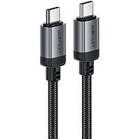 Кабель USB 2.0 Type-C M-M, 1.2м 60W 3.0A, aluminum alloy Black, C20-03 Acefast (6974316283775)