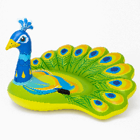 Надувний пліт Intex Павич 193×163×94 см з ручками — великий плавучий матрац у вигляді птаха, арт. 57250EU