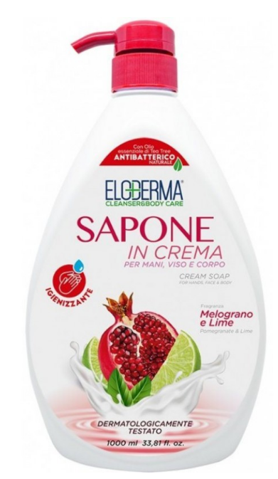 Рідке крем-мило антибактеріальне Eloderma Pomegranate & Lime 1л 8059602241542