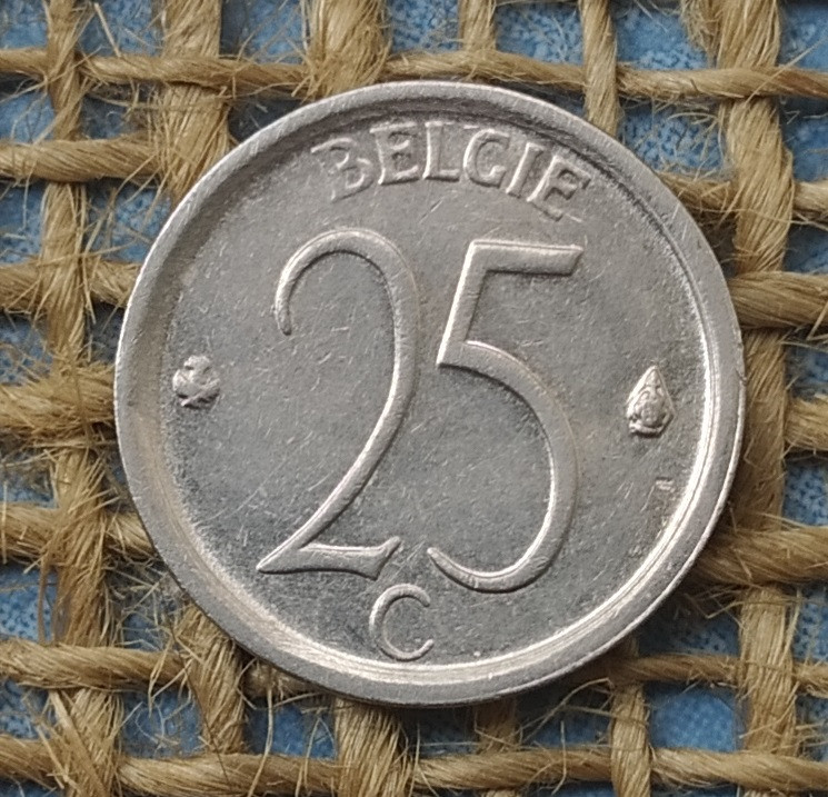 25 сантимiв 1969 року. Бельгiя