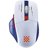 Мишка Defender Tisa GM-126, бездротова, ігрова, 1600 dpi., 7кн., 400 mAh, синьо-біла