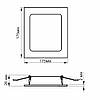 LED світильник вбудований VIDEX Back 16W 5000K Білий (VL-DLBS-165), фото 5