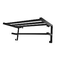 Полиця навісна HF Sheffield square 520x284 black matt