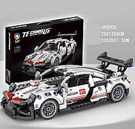 Конструктор 48002 Спортивный автомобиль Porsche Порш 911, инерционный механизм, 492 детали