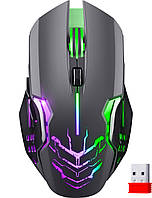 Мишка Defender Katana GM-511, бездротова, ігрова, 6кн., 3200 dpi., 400 mAh, чорна