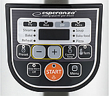 Мультиварка електрична 5 л Esperanza EKG011 антипригарна чаша 12 програм таймер LED-дисплей, фото 6